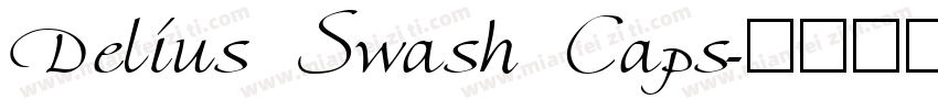 Delius Swash Caps字体转换